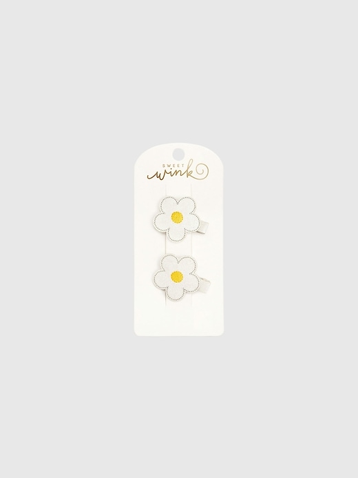 set di fermagli a forma di margherita dolcemente ammiccante
