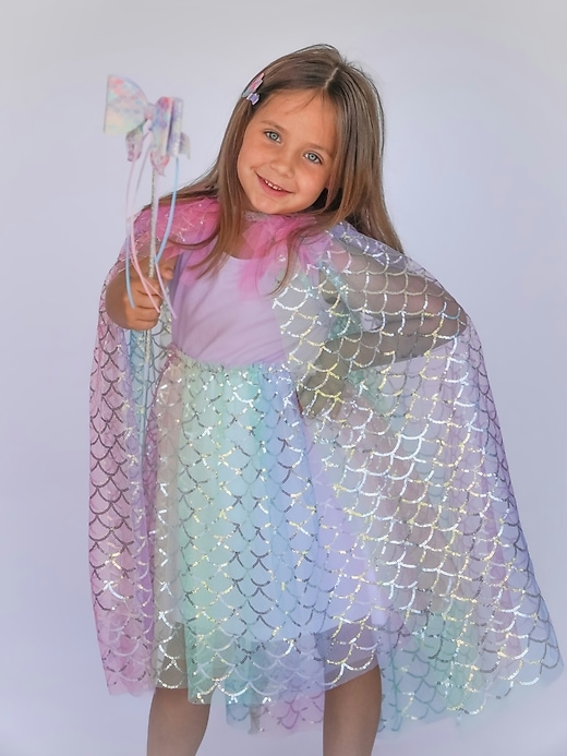 mantello da sirena arcobaleno sweet wink