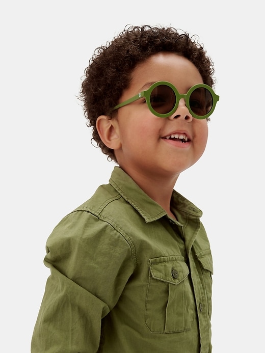 occhiali da sole rotondi europei per bambini e ragazzi babiators