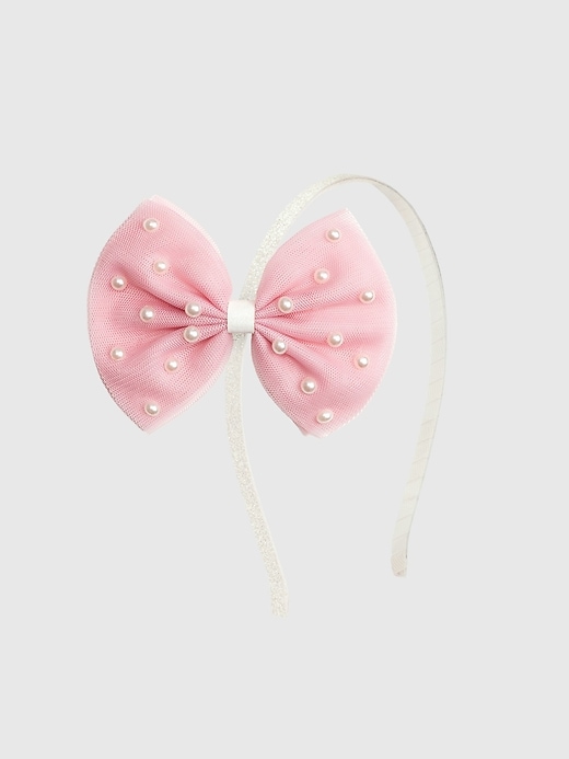 fascia per capelli sweet wink pretty pearl tulle bow