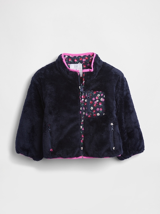giacca reversibile leggera in sherpa per neonati e bambini piccoli