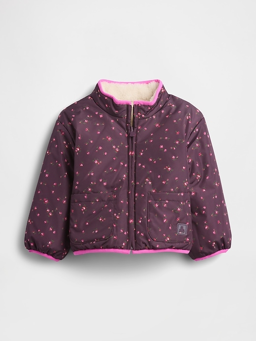 giacca reversibile leggera in sherpa per neonati e bambini piccoli