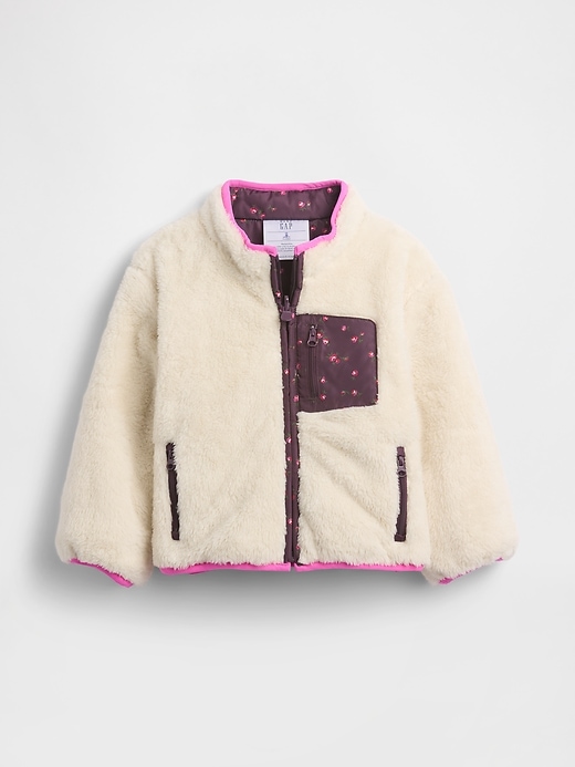 giacca reversibile leggera in sherpa per neonati e bambini piccoli