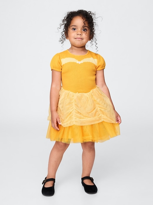 gap × disney baby toddler princess belle tulle dress