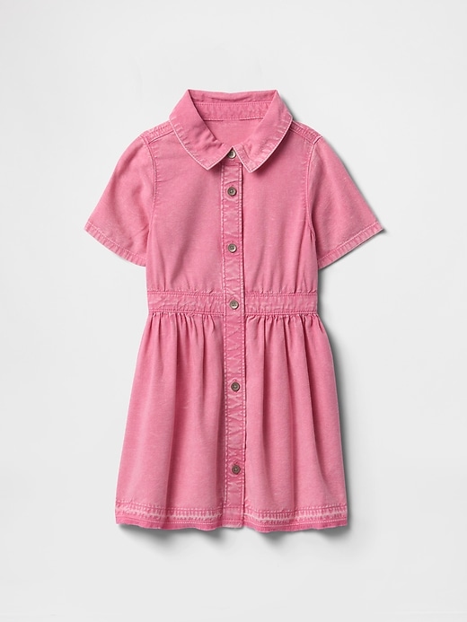 abito camicia in denim per neonati e bambini