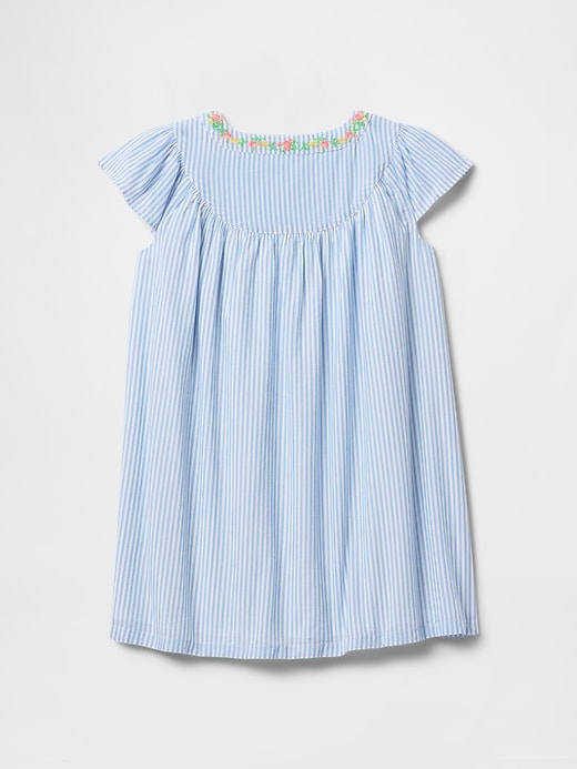 abito camicia con maniche a palloncino per neonati e bambini piccoli
