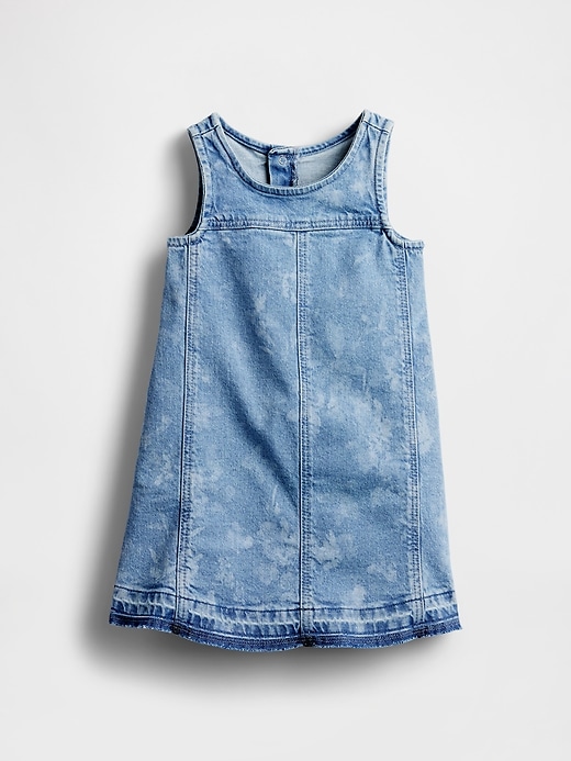vestito canotta in denim per neonati e bambini