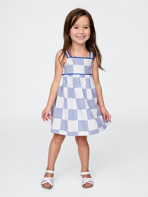 abito patchwork in popeline per neonati e bambini piccoli