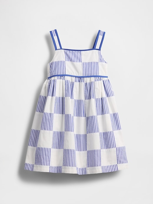 abito patchwork in popeline per neonati e bambini piccoli
