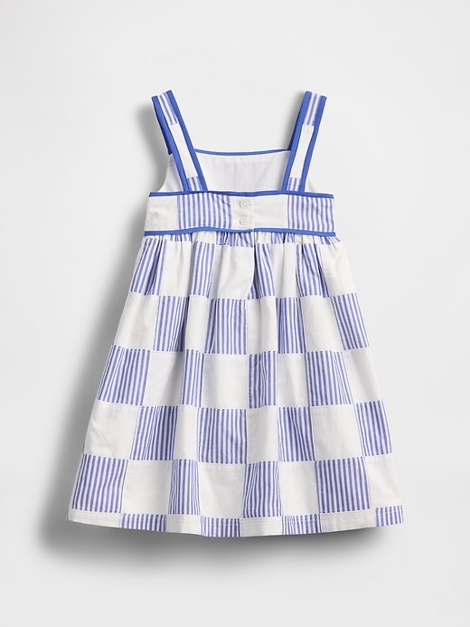 abito patchwork in popeline per neonati e bambini piccoli