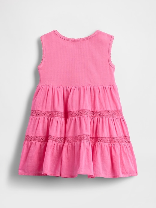 abito in misto pizzo per neonati e bambini