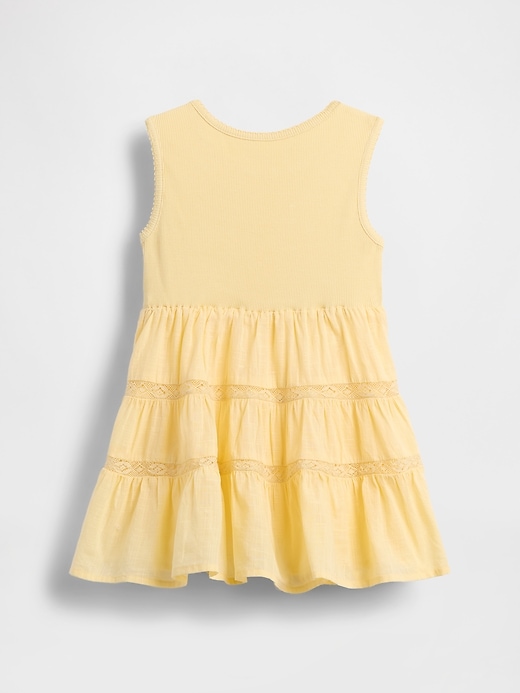 abito in misto pizzo per neonati e bambini