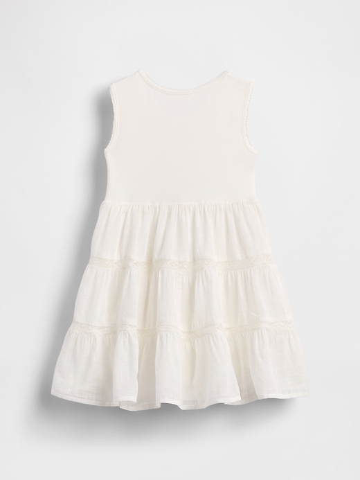 abito in misto pizzo per neonati e bambini