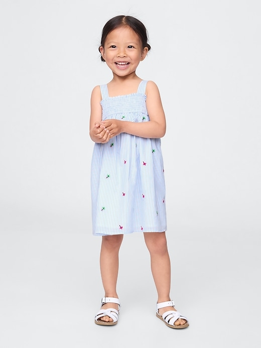 vestito canotta smockato per neonati e bambini