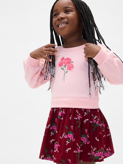 vestito felpato vintage morbido per neonati e bambini