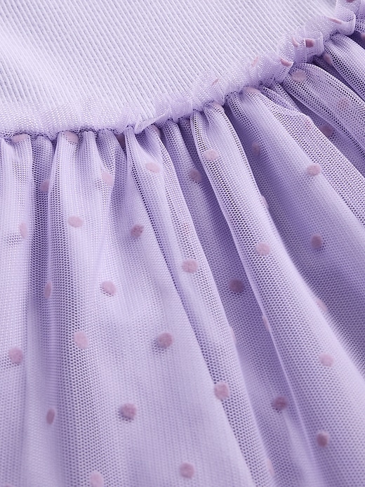 abito in tulle con tecnica mista per neonati e bambini
