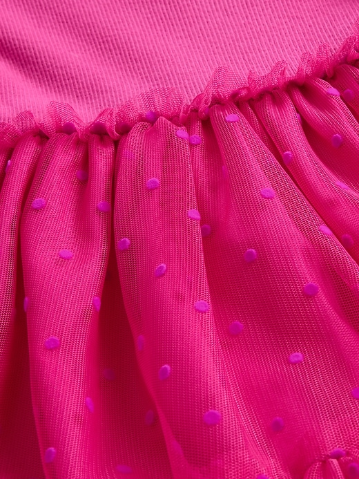 abito in tulle con tecnica mista per neonati e bambini