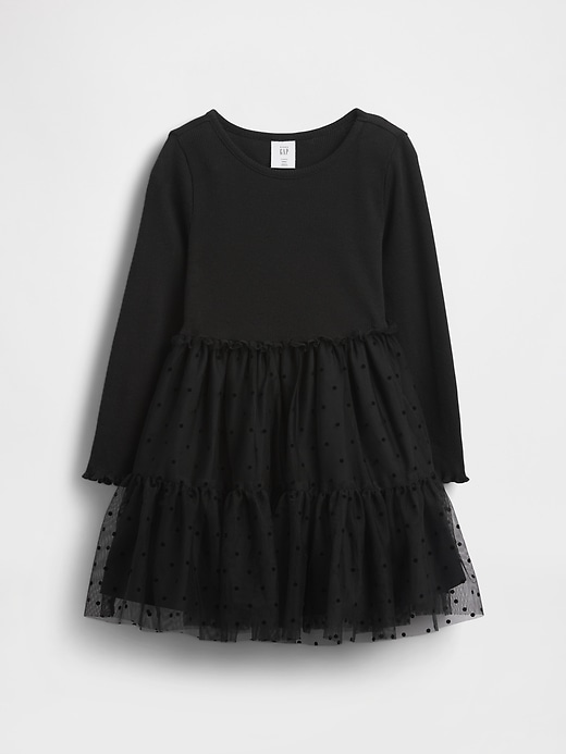 abito in tulle con tecnica mista per neonati e bambini
