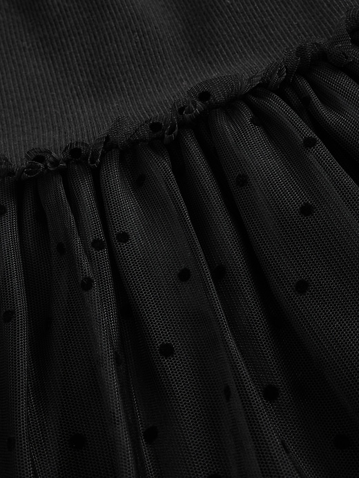 abito in tulle con tecnica mista per neonati e bambini