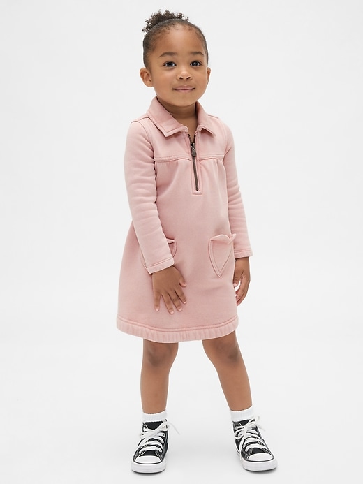 vestito vintagesoft con tasca a cuore per neonati e bambini