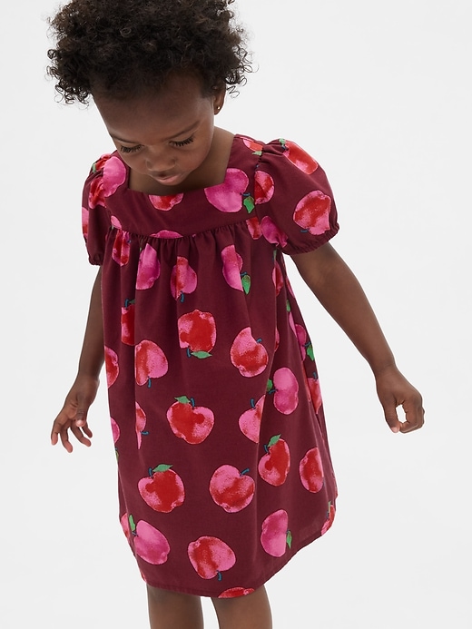vestito con maniche a sbuffo per neonati e bambini piccoli