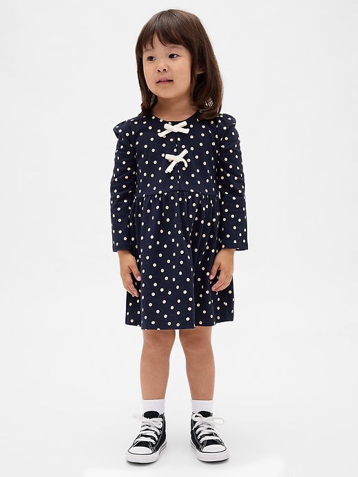 vestito con fiocco per neonati e bambini piccoli