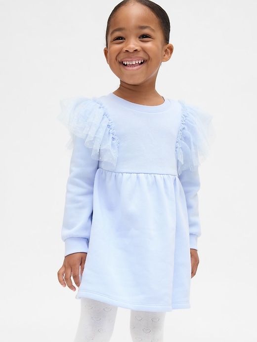 vestito felpato in tulle per neonati e bambini piccoli