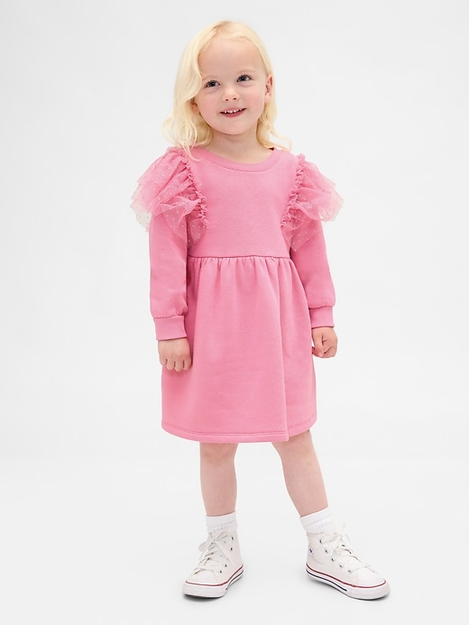 vestito felpato in tulle per neonati e bambini piccoli