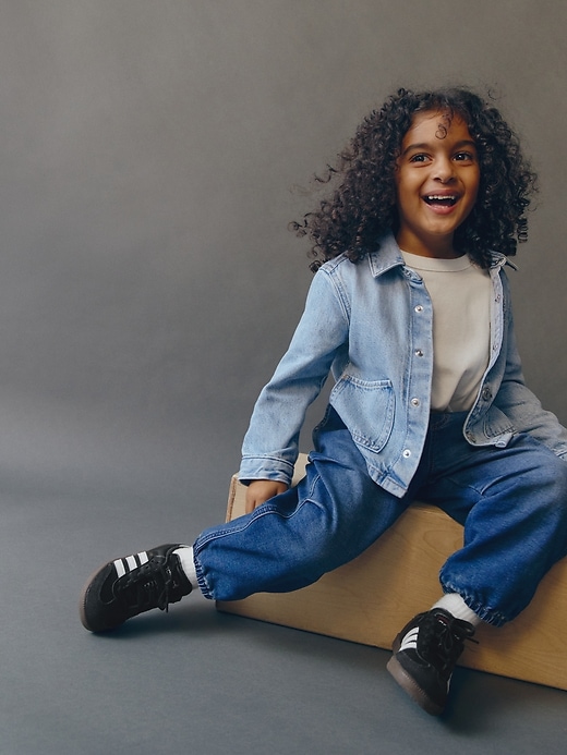 jeans tuta paracadute per neonati e bambini