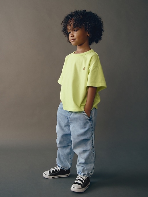 jeans tuta paracadute per neonati e bambini
