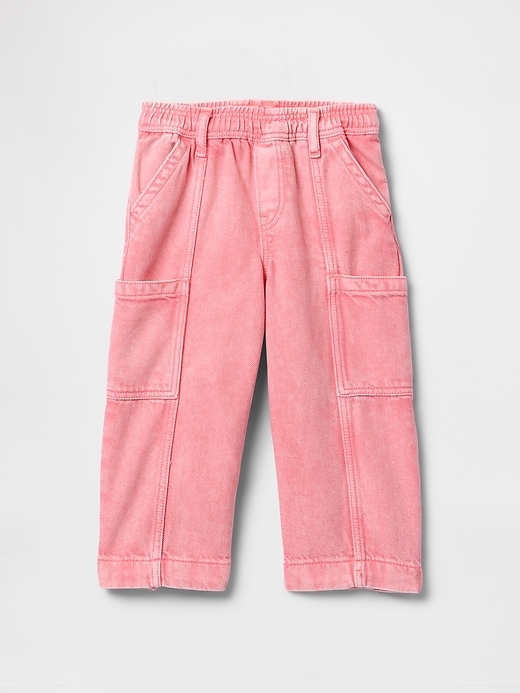 jeans cargo ultra morbidi da indossare per neonati e bambini