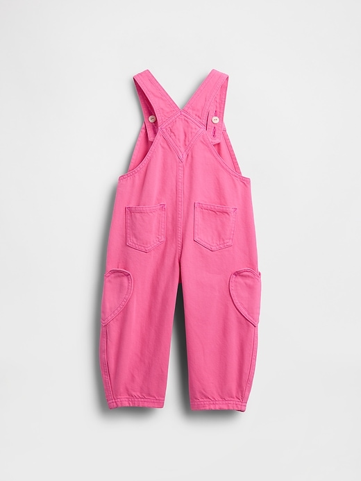 salopette a ferro di cavallo con tasca a cuore per neonati e bambini piccoli