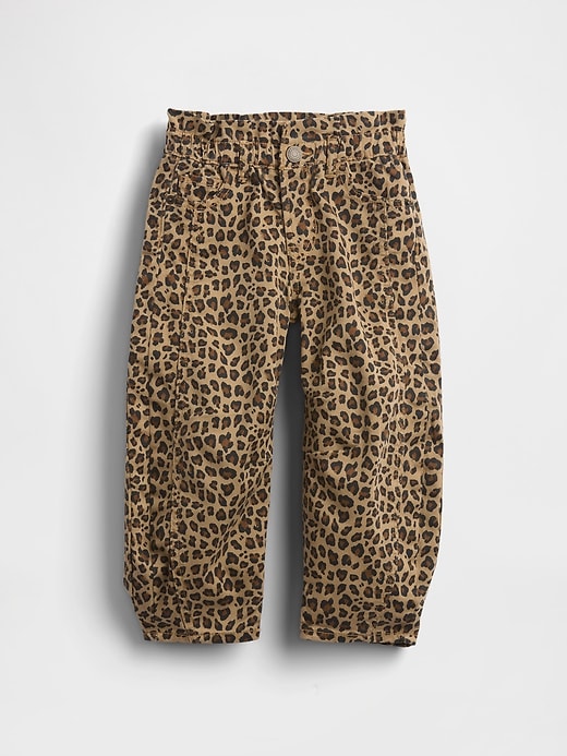 jeans a ferro di cavallo leopardati per neonati e bambini