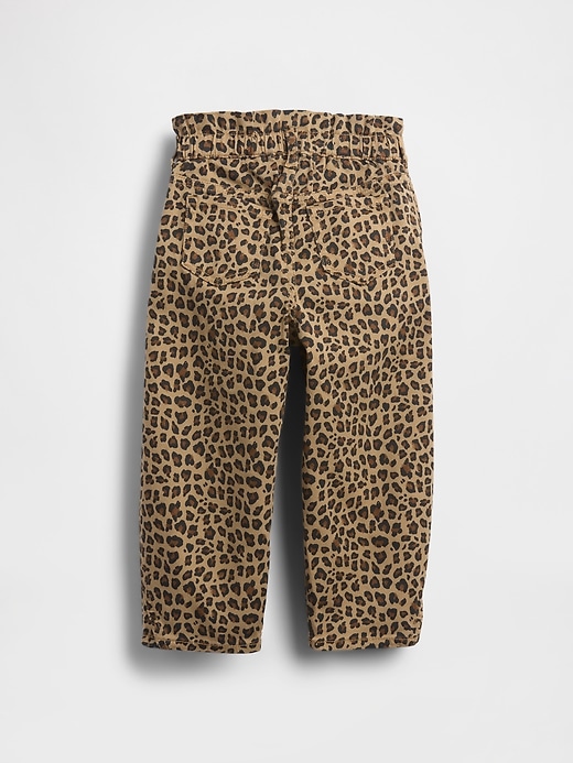 jeans a ferro di cavallo leopardati per neonati e bambini