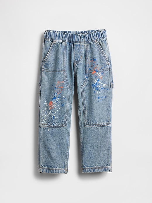 jeans da carpentiere da infilare per neonati e bambini