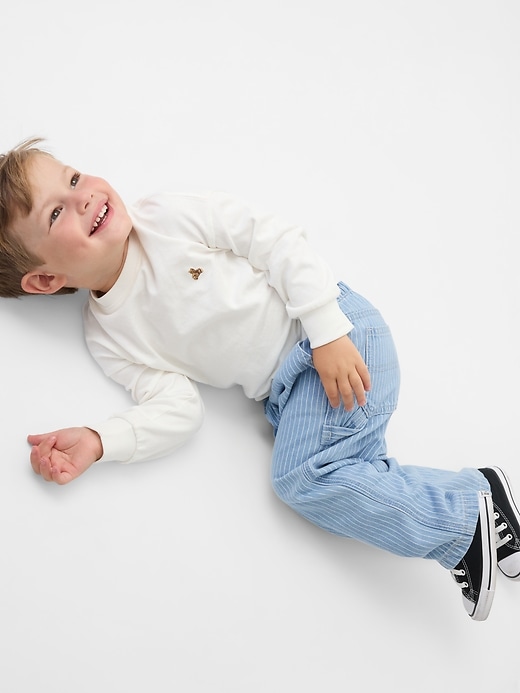 jeans larghi cargo da infilare per neonati e bambini
