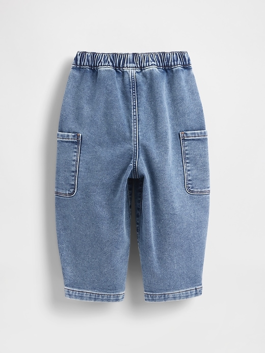 jeans a botte lavorati a maglia per neonati e bambini