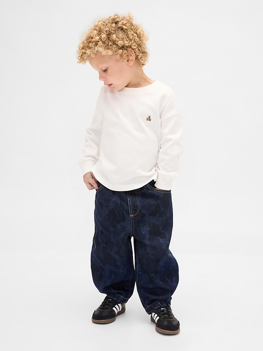 jeans a canna da infilare per neonati e bambini