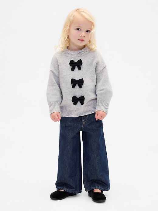 jeans larghi metallizzati per neonati e bambini piccoli