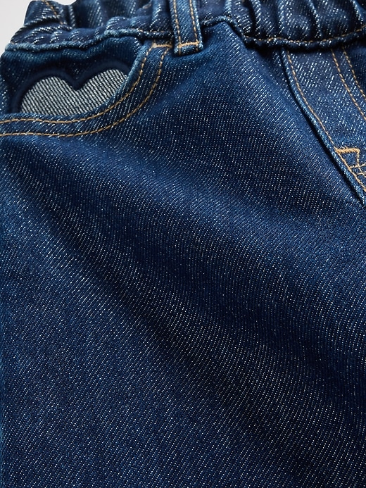 jeans larghi metallizzati per neonati e bambini piccoli