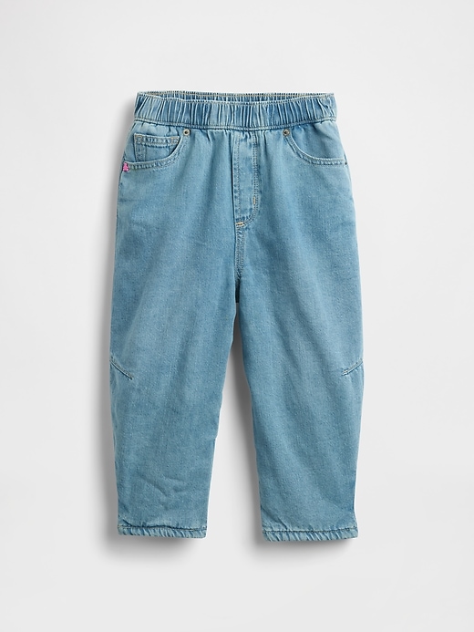 jeans a botte con fodera morbida per neonati e bambini piccoli