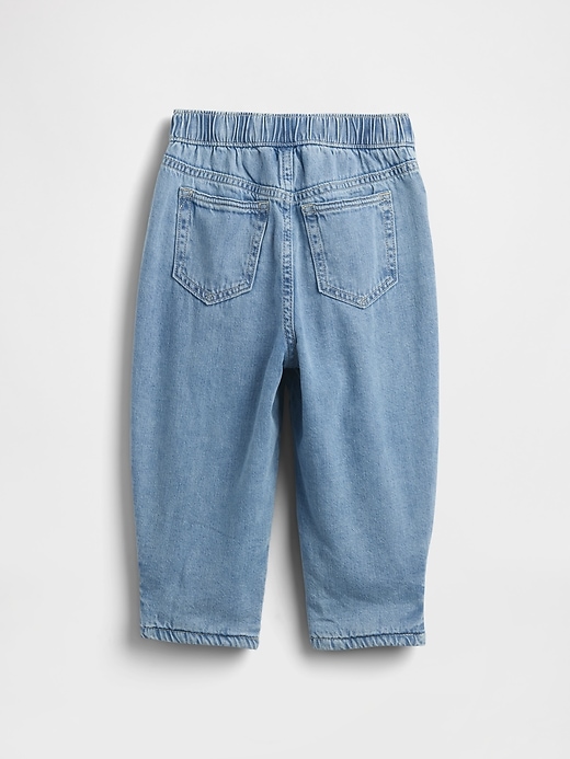 jeans a botte con fodera morbida per neonati e bambini piccoli