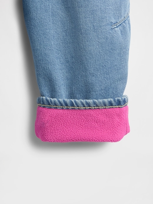jeans a botte con fodera morbida per neonati e bambini piccoli