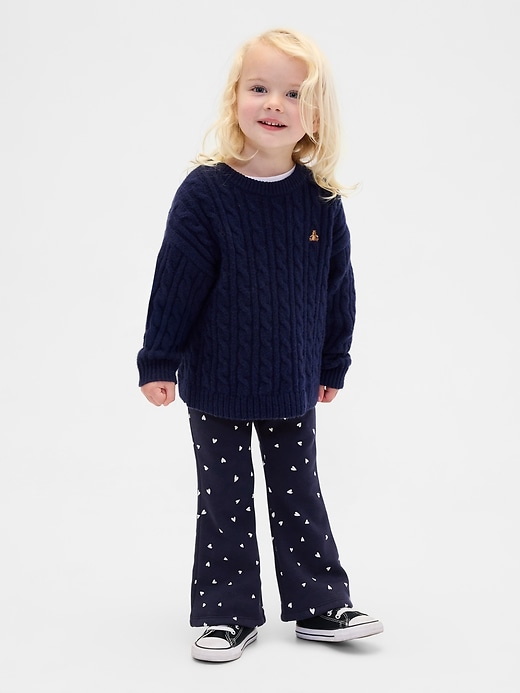 leggings svasati con fodera morbida per neonati e bambini piccoli