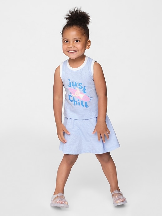 set gonna-pantalone in cotone biologico per neonati e bambini piccoli lilo stitch