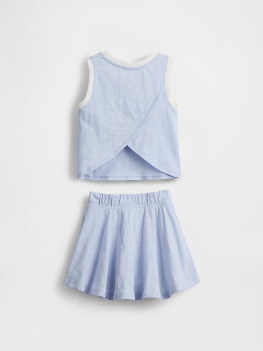 set gonna-pantalone in cotone biologico per neonati e bambini piccoli lilo stitch