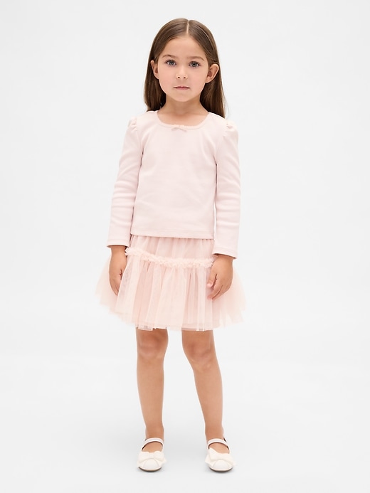 completo in tulle e costine per neonati e bambini piccoli