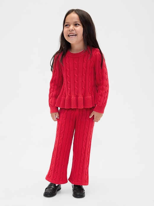 set maglione a trecce per neonati e bambini
