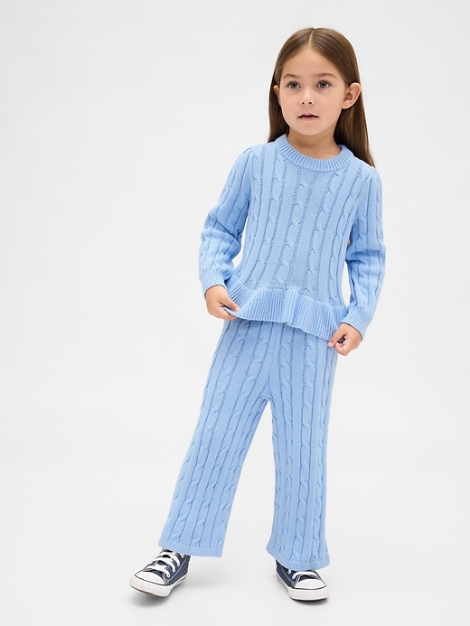 set maglione a trecce per neonati e bambini