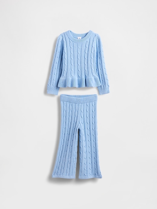 set maglione a trecce per neonati e bambini